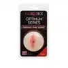 CalExotics - Optimum Series Pure Skin Pump Sleeve Pussy. Realistyczna i rozciągliwa nakładka do pompki, intensywne doznania dzięki designowi ciasnej pochwy