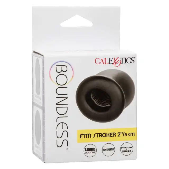 CalExotics - Boundless FTM Stroker 5cm. Masturbator o kieszonkowych wymiarach, ciasny i rozciągliwy materiał o dwóch stymulacyjnych teksturach