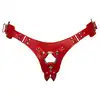 Bad Kitty - Strap On Red S-L. Czerwona uprząż strap-on, umożliwiająca użycie z różnymi dildami i wibratorami, oferując intensywną przyjemność