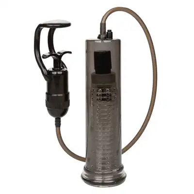 CalExotics - Vibro Air Pump. Wibrująca pompka do penisa z innowacyjną technologią - automatyczna aktywacja wibracji po osiągnięciu idealnego ciśnienia