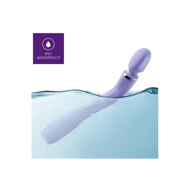 Wellness - Eternal Wand Purple. Silikonowa, lawendowa magiczna różdżka na pilota bezprzewodowego. Niesamowite doznania z 10 trybami wibracji