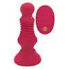 Rosegasm - Remote Thrusting Rosebud Buttplug. Elegancka i nowoczesna wtyczka analna na pilota z opcją wibracji i ruchu posuwistego z dekoracją róży. Przenieś się do krainy zmysłów. 