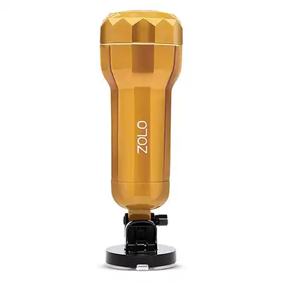 Zolo - Vibrating Mountaable Stroker - dyskretny masturbator w formie realistycznej waginy. Przyssawka 