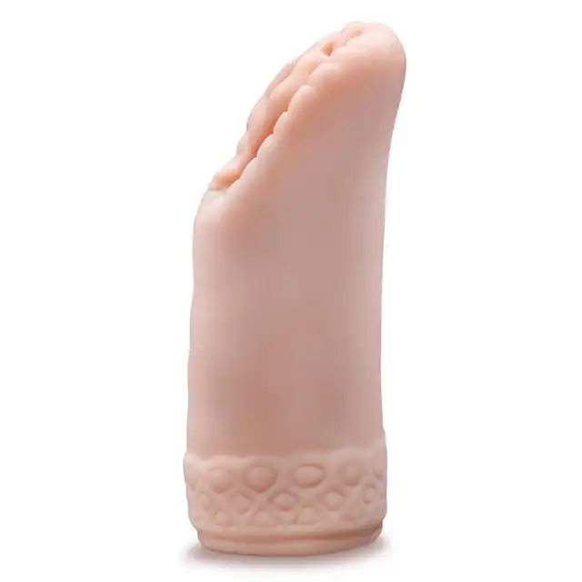 Blush - Enlust Alyssa Beige. Pochwa pociągającej modelki AI, ciasne żebrowanie z 5 dodatkowymi stymulującymi kulkami w oryginalnym designie