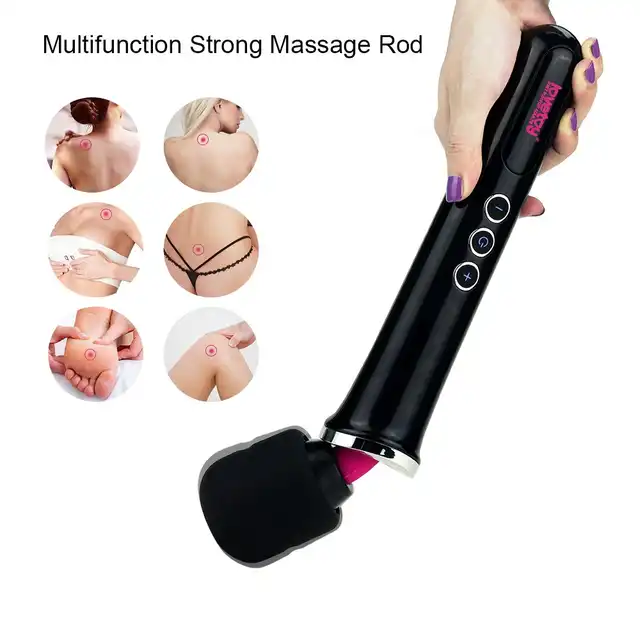 Lovetoy - Training Master Body Wand USB - wibrator typu różdżka o dużej mocy i ruchomej główce 