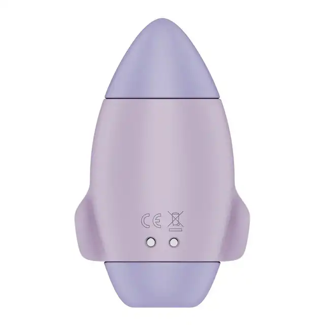 Satisfyer - Mission Control Purple. Mały wibrator w kształcie rakiety z podwójnym impulsem powietrza, idealny dla początkujących