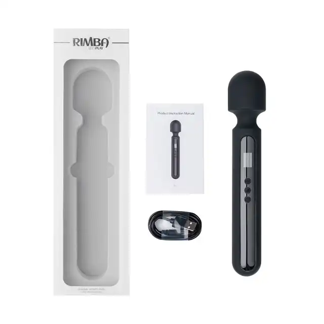 Rimba - SN05 Large Wand - duża, magiczna różdżka idealna do ciała! Wyświetlacz LCD