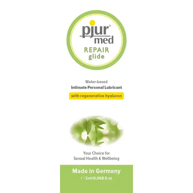 Pjur - Med Repair Glide 2ml. Saszetka regenerującego lubrykantu o jakości medycznej, wspiera regenerację i eliminuje podrażnienia