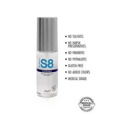 S8 - Cooling Lube 50ml. Chłodzący lubrykant na bazie wody o długotrwałej i odświeżającej konsystencji