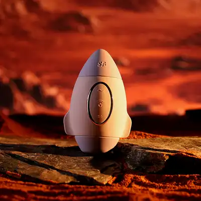 Satisfyer - Mission Control Purple. Mały wibrator w kształcie rakiety z podwójnym impulsem powietrza, idealny dla początkujących