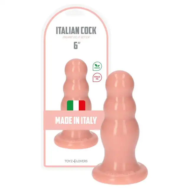 Toyz 4 Lovers  Italian Cock 6 Flesh - wtyczka analna o nieregularnym kształcie uławiającym penetracje 