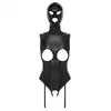 Bad Kitty - Body &amp; Mask L. Ultra eksponujące body w stylu BDSM, otwarte krocze i miseczki w połączeniu z maską na twarz jako ekstrawaganckie połączenie