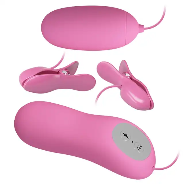 Pretty Love - Electric Shock &amp; Vibro Bullets. Klamerki na sutki i wibrujące jajeczko, funkcje wibracji i elektrostymulacji