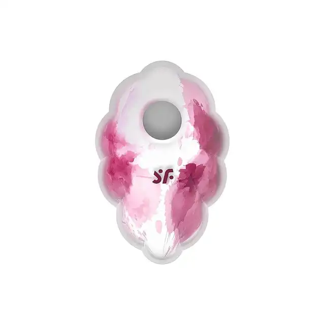 Satisfyer - Cloud Dancer Red/White. Wibrator do łechtaczki w kształcie chmurki, stymulacja wibracją z falą ciśnienia wnosi odrobinę romantyzmu do Twojej sypialni