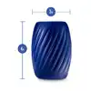 Blush - Rize Turbine Stroker Blue. Dwustronny masturbator kieszonkowy o wyjątkowych strukturach stymulacyjnych