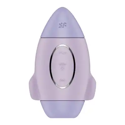 Satisfyer - Mission Control Purple. Mały wibrator w kształcie rakiety z podwójnym impulsem powietrza, idealny dla początkujących