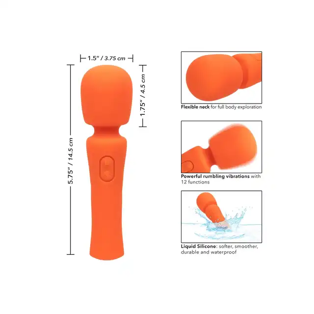 CalExotics - Stella Mini Massager. Niewielki wibrator magiczna różdżka do wibrującej eksploracji całego ciała, ciągłość doznań i wygoda obsługi