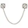 Bad Kitty - Nipple Jewellery With Metal Chain. Regulowane klamerki na sutki z łańcuszkiem, doskonała kombinacja elegancji i funkcjonalności