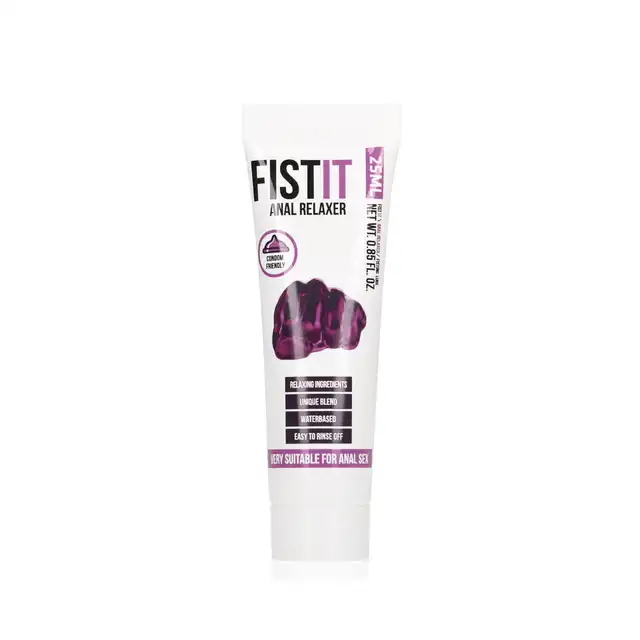 Fist It - Anal Relaxer 25ml. Wodny lubrykant do seksu analnego, zapewniający bezpieczne i komfortowe doznania z rozluźniającym efektem