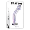 Playboy - Jewels King. Kryształowe szklane dildo o idealnie stymulującej krzywiźnie, imponujący rozmiar i ergonomiczna konstrukcja