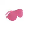 Taboom - Malibu Blindfold Pink. Elegancka różowa opaska na oczy wykonana z wegańskiej skóry PU, ogranicza widzenie i intensyfikuje zmysły