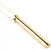 Le Wand - Vibrator Necklace Gold. Elegancki złoty wibrator w formie naszyjnika. Luksusowy naszyjnik z wibratorem o podłużnym kształcie