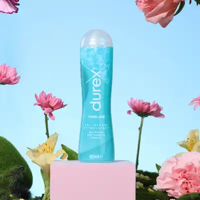 Durex - Tingling 50ml. Lubrykant wodny o chłodzącym efekcie, uwolnij dreszczyk emocji o miętowym aromacie i smaku