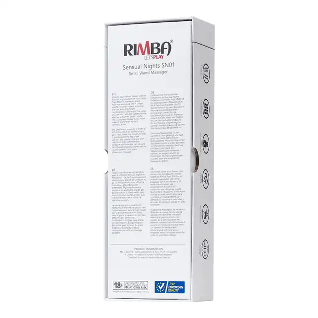 Rimba - SN05 Small Wand - wibrator magiczna różdżka z wyświetlaczem LCD