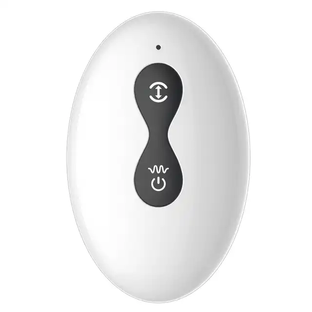 B-Series - Dual Tapping Anal Vibrator USB. Czarny silikonowy masażer prostaty z możliwością stymulacji jąder. Niesamowite doznania