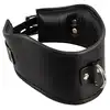 Bad Kitty - Collar black. Szeroka, skórzana obroża z ringiem do przypięcia smyczy, doskonale podkreśla uległość i pokorę w estetycznym stylu