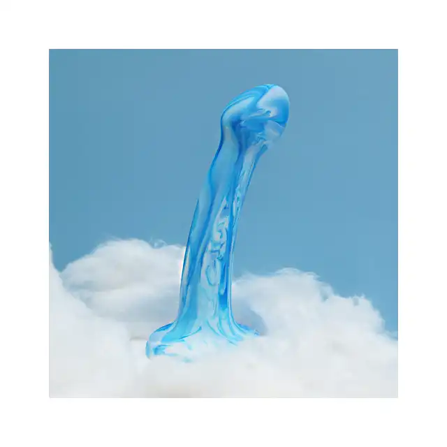 CalExotics - Twisted Bulb Tip Probe Blue. Silikonowe dildo z bulwiastą końcówką dla rozkoszy na wysokim poziomie, odkryj intensywną przyjemność