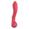 Amour – Flexible G-Spot Vibrator Aimee. Malinowy, profilowany wibrator do stymulacji punktu G z  żebrowaniem