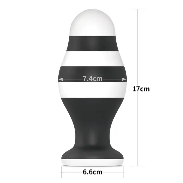 Lovetoy - X-Missioner 6,5" Butt Plug - duża wtyczka analna z przyssawką. Silikon medyczny 