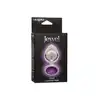 CalExotics - Jewel Large Amethyst Plug. Metalowy korek analny o bezszwowej opływowej konstrukcji z fioletowym kryształkiem w podstawie