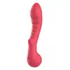 Amour – Flexible G-Spot Vibrator Aimee. Malinowy, profilowany wibrator do stymulacji punktu G z  żebrowaniem