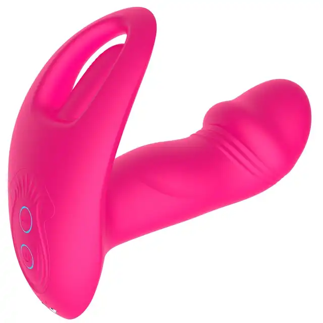 Boys Series - Flicking Wearable Vibrator. Podwójny wibrator z ruchomą główką i ruchomym języczkiem do łechtaczki, różnorodne tryby wibracji i wariacji