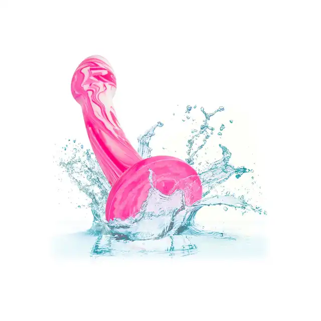 CalExotics - Twisted Bulb Tip Probe Pink. Różowe silikonowe dildo z przyssawką i bulwiastą końcówką, stworzone dla rozkoszy na najwyższym poziomie