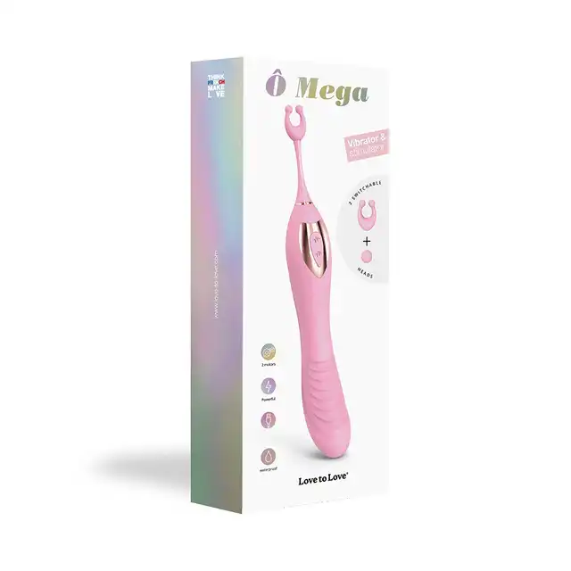 Love to Love - O Mega Pink - dwustronny wibrator - stymulacja łechtaczki, punktu G oraz stref erogennych w jednym! 