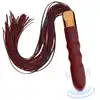 Bseries - Vibrating Flogger. Pejcz BDSM z wibrującą rączką do stymulacji analnej, wibrator o wyjątkowym zastosowaniu