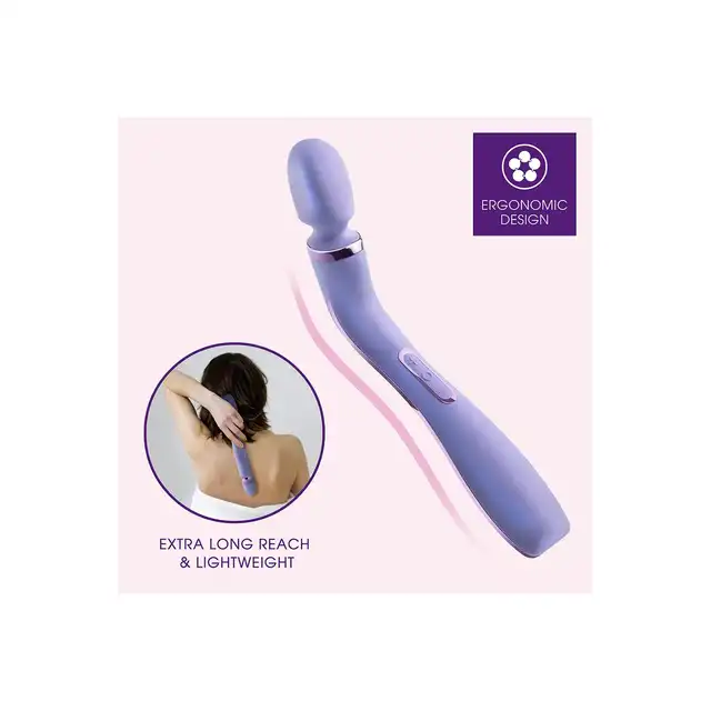 Wellness - Eternal Wand Purple. Silikonowa, lawendowa magiczna różdżka na pilota bezprzewodowego. Niesamowite doznania z 10 trybami wibracji