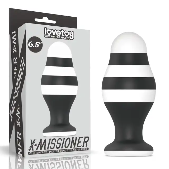 Lovetoy - X-Missioner 6,5" Butt Plug - duża wtyczka analna z przyssawką. Silikon medyczny 