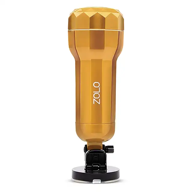 Zolo - Vibrating Mountaable Stroker - dyskretny masturbator w formie realistycznej waginy. Przyssawka 