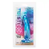 CalExotics - Twisted Probe Blue. Gładkie silikonowe dildo o delikatnej krzywiźnie do dokładniejszej stymulacji, przyssawka w podstawie