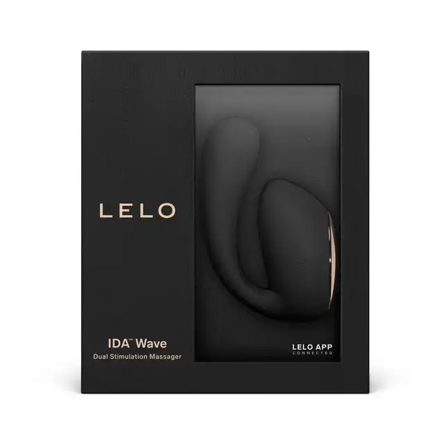 Lelo - Ida Wave. Podwójny stymulator na aplikację, wibrator łechtaczki i punktu G z obrotową końcówką o technologii WaveMotion