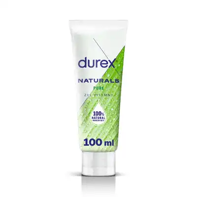 Durex - Naturals Pure 100 ml. Wodny lubrykant nawilżający do miejsc intymnych, delikatna formuła