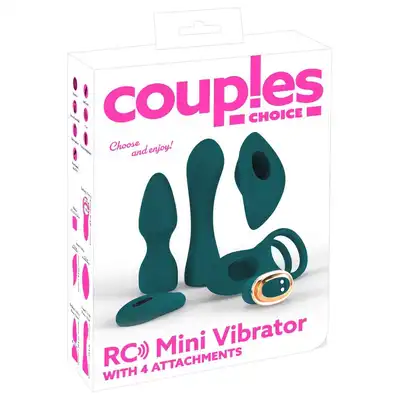 Couples Choice - Mini 4 Set. Zestaw do wszechstronnych zabaw seksualnych, zawierający różnorodne elementy wykonane z miękkiego silikonu o ergonomicznym kształcie