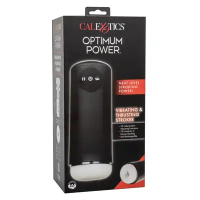 CalExotics - Vibro Thruster Stroker. Masturbator o super stymulacyjnych funkcjach wibracji, pulsacji, eskalacji i ruchu posuwistego, niesamowite doznania