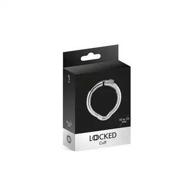 Locked - Cuff 30/35 mm. Nowoczesny metalowy pierścień na penisa z regulacją i magnetyczną kompresją. Doskonałe narzędzie dla trwałej erekcji i intensywnych orgazmów