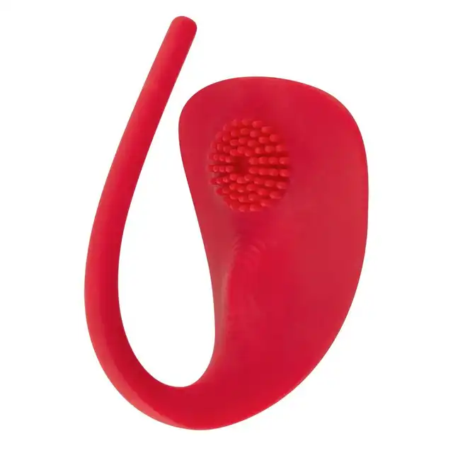 Sweet Smile - RC Slim Panty Vibrator Red. Wibrator bieliźniany, pieści srom, łechtaczkę i odbyt, zapewniając dyskretną przyjemność dzięki 7 trybom wibracji