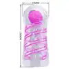 Pretty Love - Transparent Masturbator Pink. Przezroczysty masturbator męski z żebrowaną strukturą i stymulacyjną kulką wewnątrz